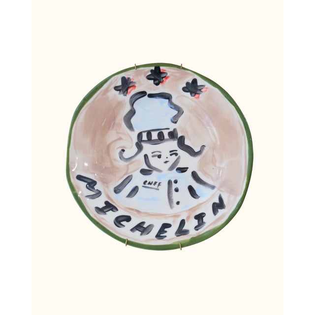 2020s Trio of Decorative Kitchen Plates by Tatiana Alida For Sale - Image 5 of 5