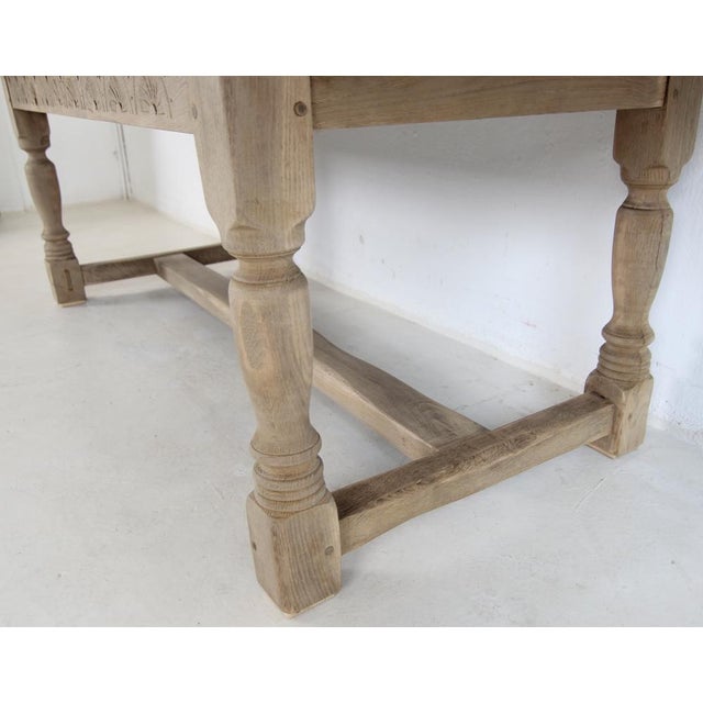 20th Century Spanish Country Oak Dining Table, 1930s For Sale - Image 11 of 18