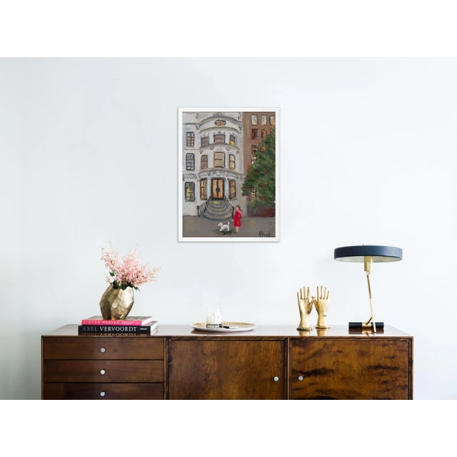 Contemporary The House on 82nd Street by Alice Ford in White Frame, Small Art Print For Sale - Image 3 of 3