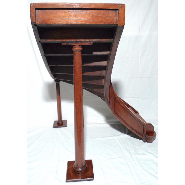 American Early 20th Century Decorative Arts Rectilinear Single Turn Model Staircase For Sale - Image 3 of 13