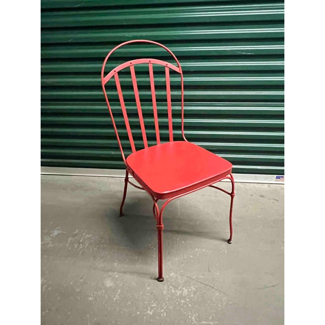 Pottery Barn Vintage Pottery Barn Outdoor Bistro Chairs For Sale - Image 4 of 10