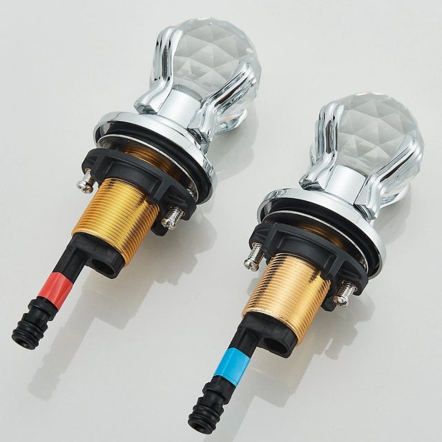 Chrome Widespread Waterfall Bathroom Sink Faucet 2 Handle 3Hole Basin Mixer Tap For Sale - Image 4 of 9