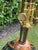 Black Vintage Maitland-Smith Faux Marble and Gilt Rope Motif Table Lamp With Pleated Shade For Sale - Image 8 of 12
