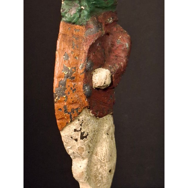 American Antique Cast Iron Gentleman Rabbit Doorstop Albany Foundry 94 Top Hat For Sale - Image 3 of 18