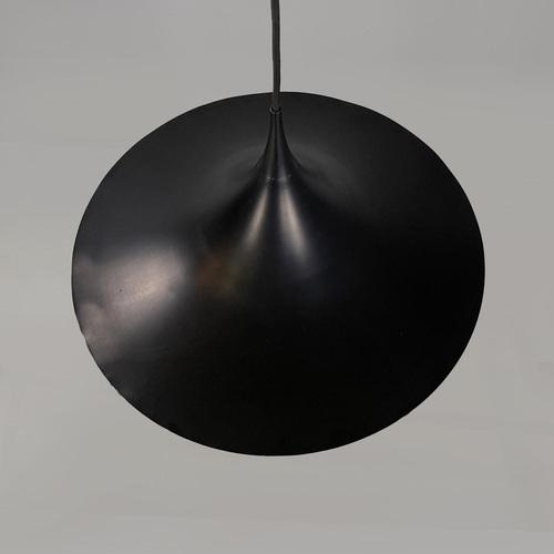 Black Danish Semi Ceiling Light attributed to Claus Bonderup & Torsten Thorup for Fog & Mørup, 1955 For Sale - Image 8 of 15