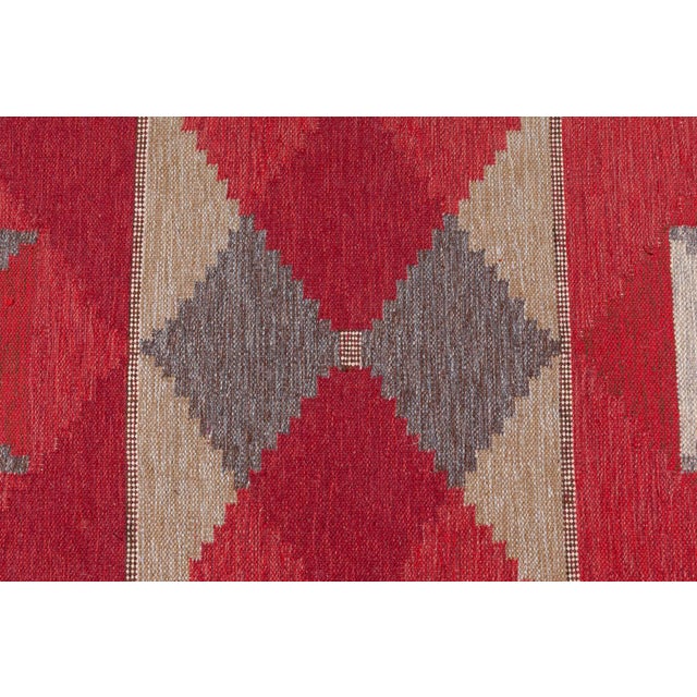 Mid-Century Modern Doris Leslie Blau Vintage Swedish Flat-Weave by Rakel Carlander For Sale - Image 3 of 9