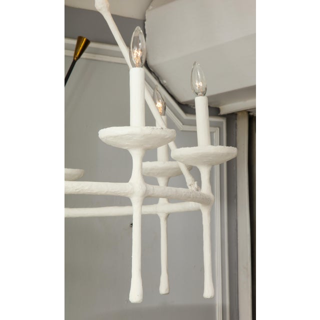 Not Yet Made - Made To Order Bespoke Eight Arm Plaster Fixture in the Manner of Giacometti For Sale - Image 5 of 10