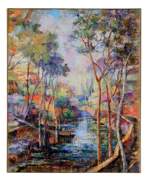 Alfonso Pragliola, Paesaggio Sognante Landscape, Mixed Media on Canvas, 2019