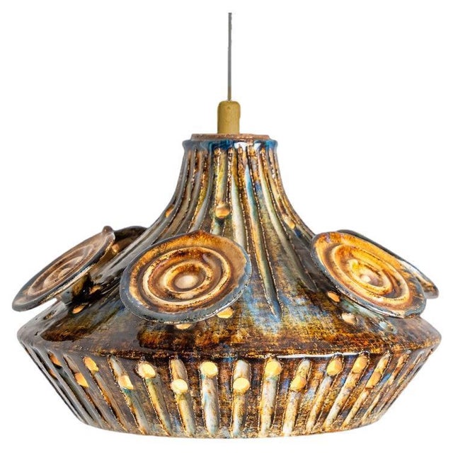 Ceramic Brown Pendant, 1970 For Sale - Image 11 of 11