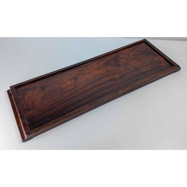 Mid-Century Danish Modern Rosewood Serving Tray, Unsigned For Sale - Image 13 of 15