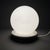 White Modernist UFO Sphere Table Lamp in White Murano Glass, 1970s For Sale - Image 8 of 12