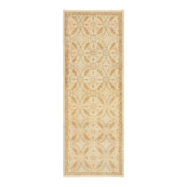 Vintage Turkish Runner in Blue, With Herati Floral Patterns, From Rug & Kilim For Sale