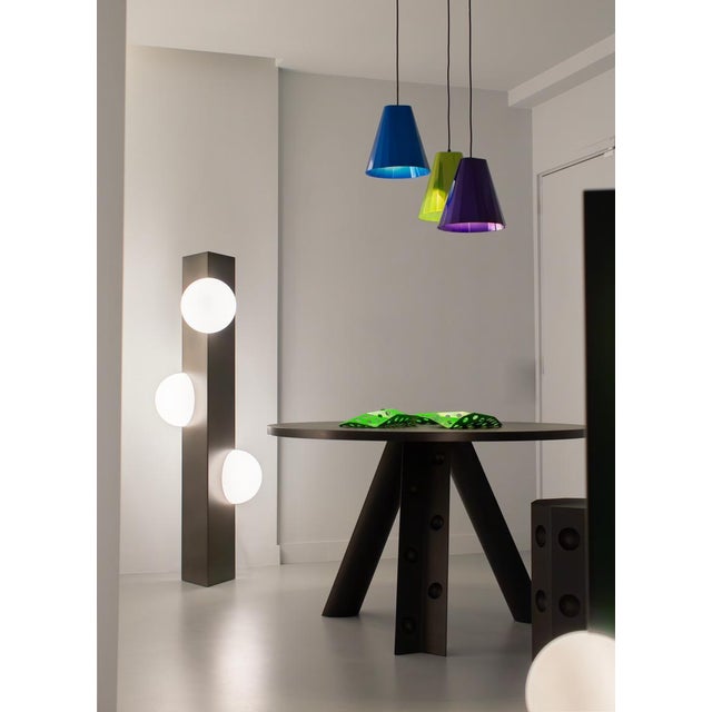 Medium Sfera Smoky Grey Lamp from Pulpo For Sale - Image 4 of 5