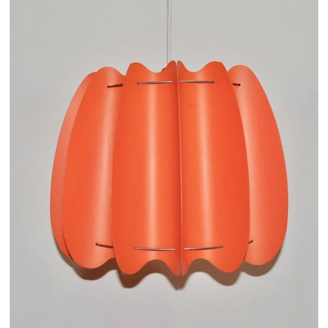 Danish Red Plastic Lamp For Sale - Image 12 of 12