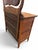 Brown Antique American Quarter-Sawn Oak Serpentine Dresser With Wishbone Mirror For Sale - Image 8 of 11