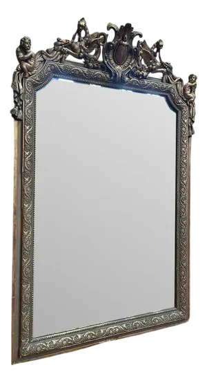 Napoleon III Painted and Gilded Mirror