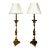 Pair 18th Century Bronze Altar Sticks as Floor Lamps For Sale