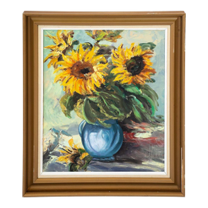 Mid 20th Century Danish Still Life Painting O/C