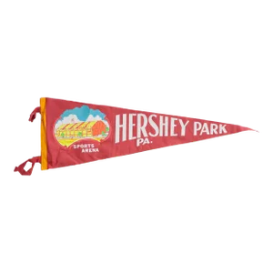 Vintage Hershey Park Pa Felt Flag