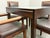 Extendable Glass-Inset Dining Table + Four Chairs, Set of Five For Sale In San Francisco - Image 6 of 12