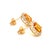 Orange Natural Sapphire Diamond Stud Earrings 14k Gold 3.5 TCW Certified For Sale - Image 8 of 12