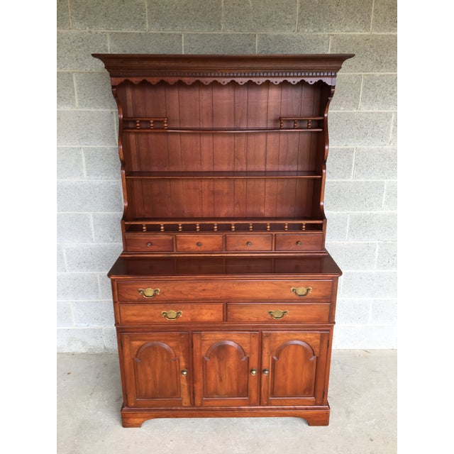 Pennsylvania House Solid Cherry 2 Piece Hutch Candelight Finish