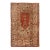 Antique Oushak Traditional Beige and Red Wool Rug For Sale