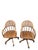 Farmhouse Vintage Cane Back Swivel Captain’s Desk Chairs by Min-Lee – Pair For Sale - Image 3 of 12