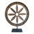 Wrought Iron Wagon Wheel Sculpture on Stand, Indonesia, 19th Century For Sale