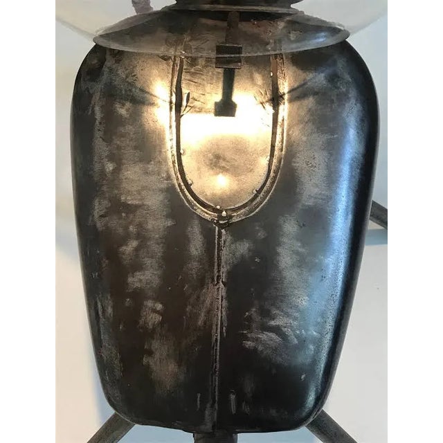 Folk Art 1980s Utilitarian Folk Art Steel Sculpture in Acrylic Bubble For Sale - Image 3 of 10