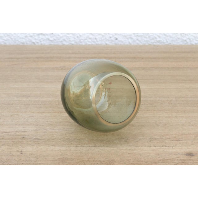 Earthy Hand-Blown Glass Votive For Sale In Los Angeles - Image 6 of 7