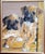 Boxer puppies. Late 20th century pastel on paper by Klin, signed bottom left. Presented in a gilt wood frame under glass....