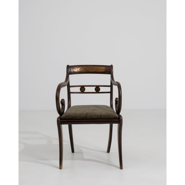 19th Century Regency Sabre-Leg Armchair For Sale - Image 10 of 17