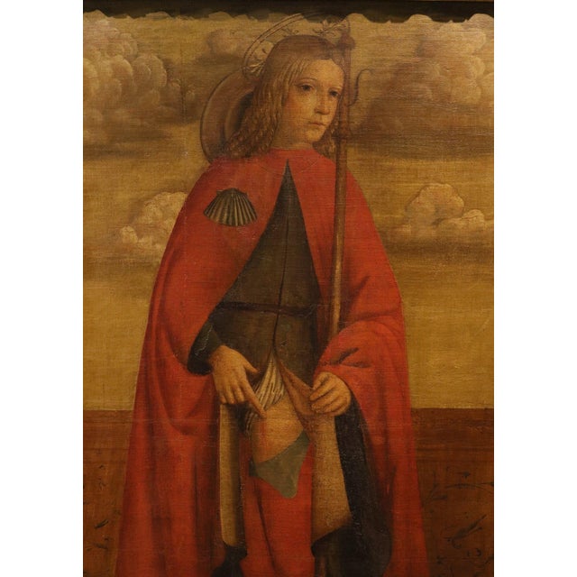Francesco di Girolamo da Santacroce, Saint Rocco, 1570, Oil on Canvas For Sale - Image 4 of 13