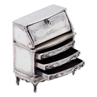 Silver Desk in a Model Shape For Sale