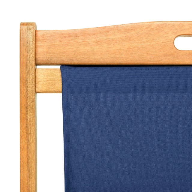 2020s Loren Sling Chair, Set of 2 - Natural/Navy For Sale - Image 5 of 9