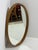 Mid-Century Modern Large Oval Beech Wood Wall Mirror, 1960 For Sale - Image 3 of 10