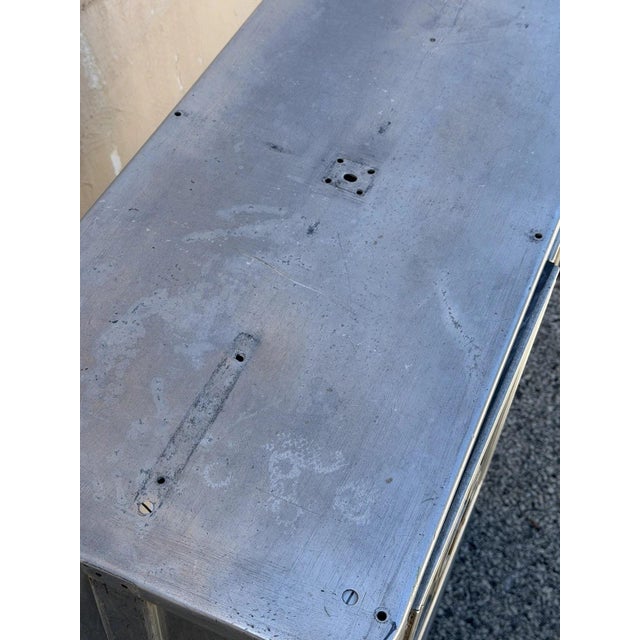 Antique Art Deco Steel Metal Dual Sided Dental Medical Cabinets Bar - A Pair For Sale - Image 11 of 18