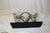 Art Deco Lady Lamp Silvered Bronze Alabaster Shade For Sale - Image 4 of 18