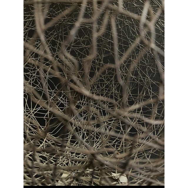 Large One-of-Kind Vintage Wire Sphere Sculpture by Scott Donadio 21” Round X 16” High For Sale - Image 4 of 9
