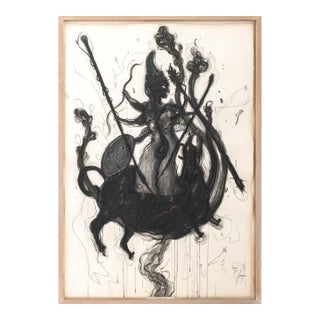 Robert Dandarov "Durga" Mixed Media, 1989 For Sale