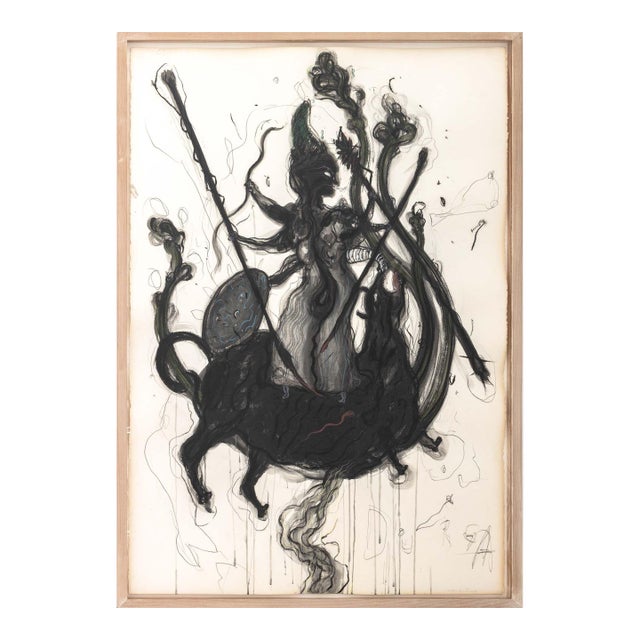 Robert Dandarov "Durga" Mixed Media, 1989 For Sale