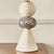 Contemporary Ceramic Swan Bi-Colour Brown and Oatmeal and White Table Lamp by Henry Holland Studio For Sale - Image 3 of 5