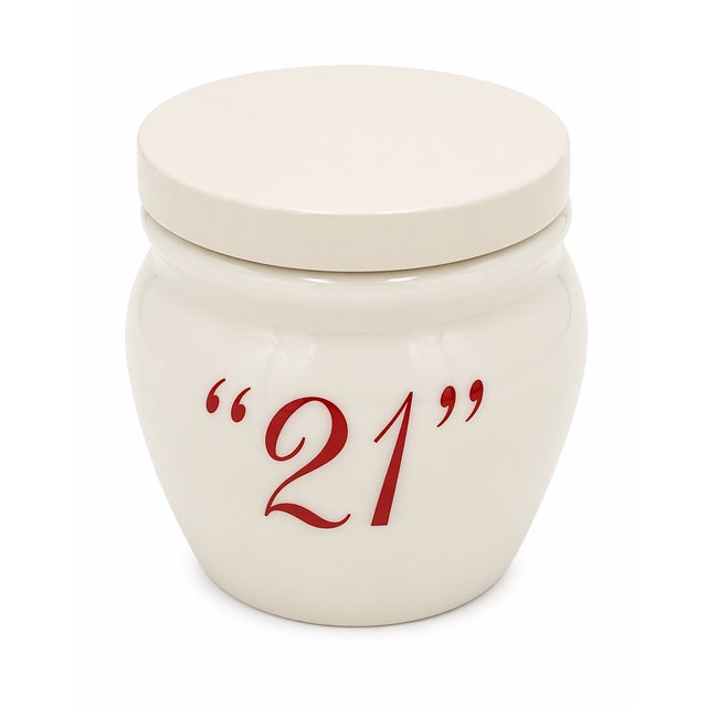 Mid-Century Modern Vintage the 21 Club Nyc Restaurant Condiment Sauce Jar For Sale - Image 3 of 10