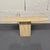 80s Italian solid travertine marble console table. Comes in 2 pieces top separates from hollow base.