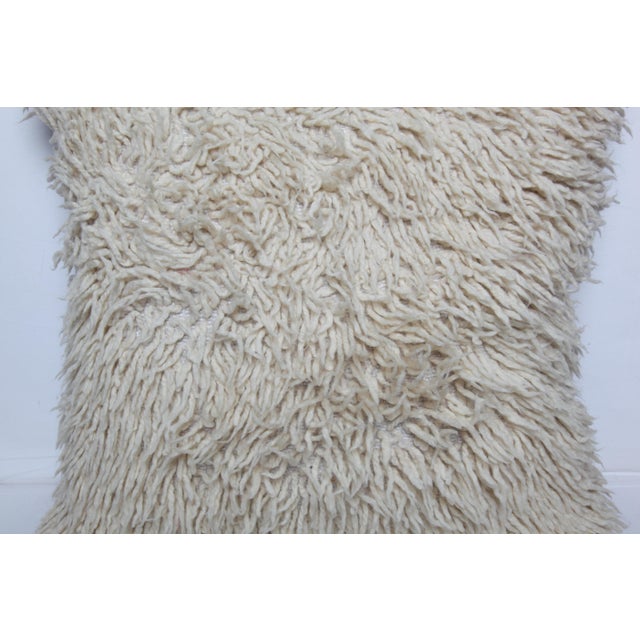 Handwoven Organic Wool Pillow Cover -20'' X 20'' For Sale In Tampa - Image 6 of 9