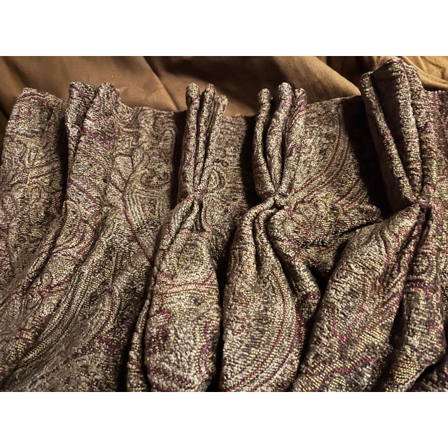 1980s Italian Drapery Panels- Set of 4 For Sale - Image 4 of 6