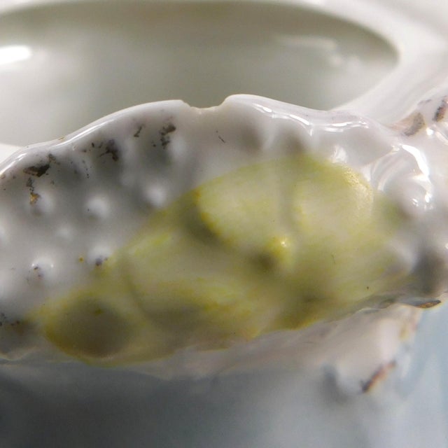 1920s 1920s Blue Floral Reinhold Schlegelmilch Sugar Bowl and Creamer For Sale - Image 5 of 7