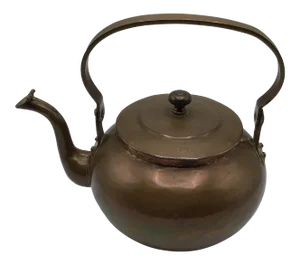 Antique 1880’s Hand Hammered Copper Tea Pot