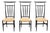 Mid-Century Ebonized Chiavari Style High-Back Chair For Sale